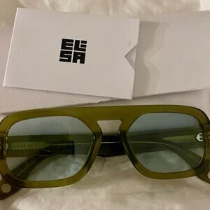 Elisa Johnson Jane mini Green Sunglasses for Women